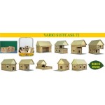 VARIO SUITCASE 72 piese - set constuctie modular din lemn rotund 7 in 1 Walachia